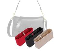 LinerLink Bag Organizer for Coach Soft Tabby Shoulder Bag(26L x 16H x 9D cm)|Handmade Custom Bag Insert|2mm Felt Bag Liner|Women Handbag Shaper (Black, Style A: Exposure)