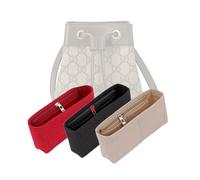 LinerLink Bag Organizer for Gucci Mini Ophidia Bucket Bag(15.5L x 19H x 9D cm) (Brown, Style B: Side Zipper)