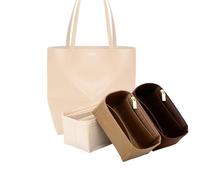 LinerLink Bag Organizer for Loewe Medium Puzzle Fold Tote (25.5L x 31.5H x 14.5D cm) (Brown, Style C)