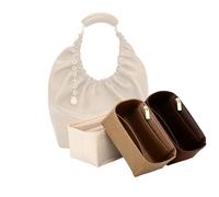 LinerLink Bag Organizer for Loewe Small Squeeze Bag(29L x 24H x 10.5D cm) (Coffee, Style C)