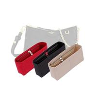 LinerLink Bag Organizer for LV Easy Pouch On Strap(19L x 11.5H x 3D cm) (Black, Style B: Side Zipper)