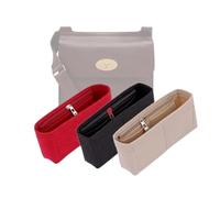 LinerLink Bag Organizer for Mulberry Antony Messenger(28.5L x 30.8H x 8D cm)|Handmade Custom Bag Insert|2mm Felt Bag Liner|Women Handbag Shaper (Black, Style B: Side Zipper)