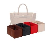 LinerLink Bag Organizer for Mulberry Mini Zipped Bayswater Bag (23L x 21H x 12.5D cm) (Black, Style C)