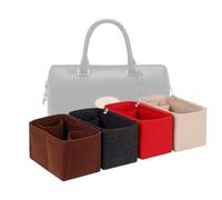 LinerLink Bag Organizer for Mulberry Small Del Rey Leather Grab Bag(25L x 18H x 12D cm) (Brown, Style C)