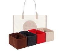 LinerLink Bag Organizer for Tory Burch Ella Shopping Bag(44L x 33H x 13D cm)|Handmade Custom Bag Insert|2mm Felt Bag Liner|Women Handbag Shaper (Black, Style B)