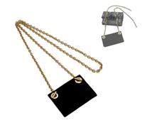 LinerLink Conversion Kit (Insert+Chain) for Dior Saddle Flap Card Holder Wallet On Chain (100cm)