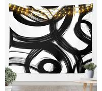 Lines Abstract Tapestry Wall Hanging Line Abstract Oversized Tapestry Fabric Wall Hangings Art 3D Print Tapestries for Bedroom Living Room Home Decor 230x230 cm a/3738