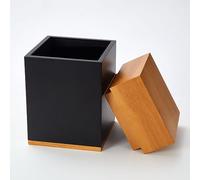 LINES ARTE Urns for Ashes Adult Male or Female, 10x6x6Inch Solid Wooden Funeral Memorial Urns Box for Human Ashes Men/Dad/Mom/Female with Velvet Bag