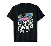Lines Blurred Speed Felt Competitive Drone Racers FPV T-Shirt