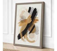 Lines in Motion Abstract Canvas Wall Art Print 30x20 Inch (76 x 51 cm)