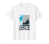 Lines in Motion Tech Graphic - Modern Design T-Shirt