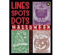 Lines Spots Dots HALLOWEEN One Color Coloring Book