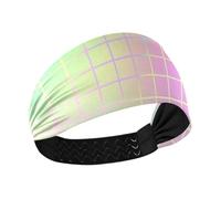 Lines Square Colorful Rainbow Cooling sweat headband Elastic sweat for tennis hiking tennis Cycling