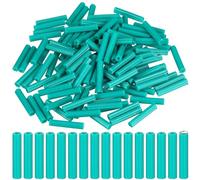 Lineshading 200 Pcs Green Plastic Expanding Anchors for Concrete, Tile, Drywall & More - PE Material, #10-12 Screws, 1-1/2'' Size, Hollow Thread Style, 4 Length Options