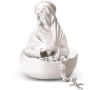 Lineshading Our Lady of Grace Statue Virgin Mary Keepsake Rosary Holder, 5" Blessed Mother Statues, Resin Relic, Catholic Gifts for Women Religious Home Decor