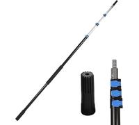 Lineslife 5.2M Extension Pole, Lightweight Durable Aluminum Alloy Telescopic Pole for High Ceilings Window Cleaning Paint Roller（Pole Only)