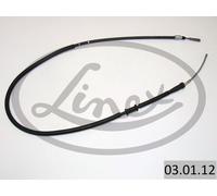 Linex Parking Brake Cable 03.01.12 Right for Audi 80 B4 (ACE/ABK/ABT 2.0L AAZ/1Z 1.9L)