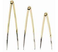 LINEX 100411016 Straight Marine Compass 83001 175 mm Brass Upper Section Steel Leg Double Guided Joint