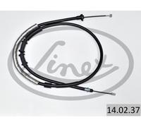 Handbrake cable Left 14.02.37 LINEX for FIAT ALFA ROMEO