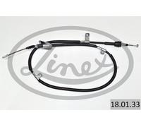 Linex Parking Brake Cable 18.01.33 - Handbrake Cable Right for Hyundai, Kia
