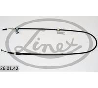 Handbrake cable Right 26.01.42 LINEX for MAZDA 626 Mk V 626 Mk V Hatchback