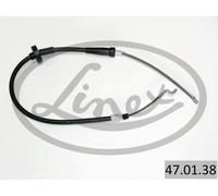 Handbrake cable Right 47.01.38 LINEX for VW TRANSPORTER / CARAVELLE Mk IV Bus