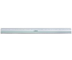 Linex Aluminium Ruler 50 cm, Steel Cutting Edge, Non-Slip Strip on the Back