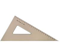 Linex College Set Square 60 Degree Bevelled Edge Long 235mm Tinted Brown Ref LXO625