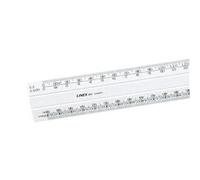 Linex Flat Scale Ruler 1:1 1:20-500 30cm White