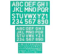 Linex Lettering Stencil Set 10/20/30mm (Pack of 3) LXG8500S