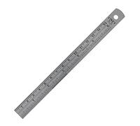 Linex Stainless Steel Imperial and Metric Ruler with Conversion Chart 150mm Ref Lxesl15