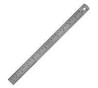 Linex Ruler 30cm, Stainless Steel, with Imperial and Metric Markings