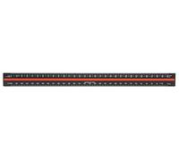 Linex Tri-Scale Ruler 30cm Aluminium Black H382