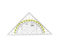 Linex Transparent Geometry Triangle with Removable Handle, 1 Items, 14 cm