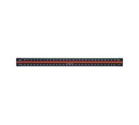 Linex Scale Ruler 30cm, Triangular, Aluminium, Black