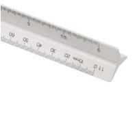 Linex Triangular Plastic Scale Rule ruler - 322 - 1:100,:200,:250,:300,:400,:500