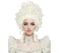 Linfairy Short Retro Blonde Wig for Women fits 50s 80s Costume