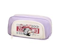 Linfemy 02 Zero Two Anime Pencil Case 3D Printing Double-Layer Stationery Box Large Capacity School Stationery Storage Students School Supplies