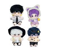 Linfemy 4Pcs Rin Itoshi Plush Figurine Pillow Anime Plush PP Cotton Soft Pillow 20cm Christmas Sofa Bedroom Car Decoration Gift for Fans