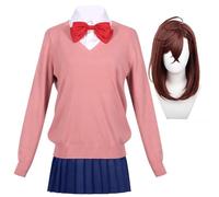 Linfemy Okarun Cosplay Costume Ayase Momo Turbo Granny Anime Cosplay Set Wig Halloween Clothes Carnival Costume Theme Party Performance Fans Unisex