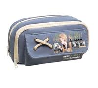 Linfemy Roxy Migurdia Anime Pencil Case Sylphy 3D Printing Double-Layer Stationery Box Large Capacity School Stationery Storage Students