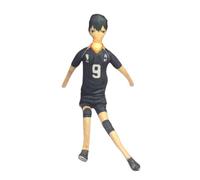 Linfemy Tobio Kageyama Plush Figure 28cm PP Cotton Anime Action Figure Christmas Plush Twistable Built-in Wire Skeleton Funny Gifts for Fans