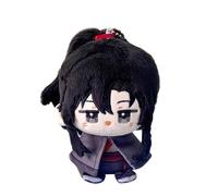 Linfemy Wei Wu Xian Plush Figure Anime pillow 11cm Keychain Key Pendants Christmas Soft Fluffy PP Cotton Backpack Pendant Decoration Student Gifts