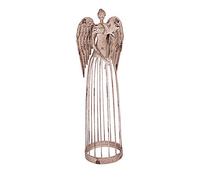 Linfevisi Garden Angel Statue Decor Rustic Metal Angel Sculpture Yard Art Heavenly Home Decor Antiqued Accent Housewarming Garden Gift 26 Inch Tall (Star)