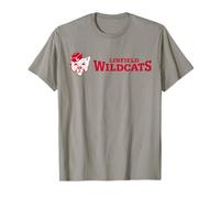Linfield University Wildcats Mack Mascot Horizontal T-Shirt