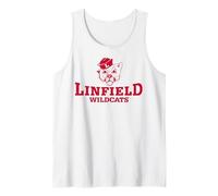 Linfield University Wildcats Mack Mascot Stacked Tank Top