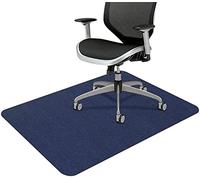 LINFKY Office Chair Mat for Hardwood Floor & Tile Floor, Under Desk Chair Mats for Rolling Chair, Computer Chair Mat for Gaming, Large Anti-Slip Floor Protector Rug, Not for Carpet (Navy,55"x35")