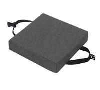 LinFortune Chair Cushions Indoor Square Chair Cushion with Ties Non-Slip 10 Inch Bar Stool Cushion Cover Seat Cushions Stool Cushions Removable Cover Washable Chair Pads (Deep Grey, 10x10x2 in)