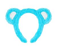 Ling & Bai Bear Ears Headband Cute Plush Animal Ears Hairband Fluffy Hair Hoop Costume for Halloween Cosplay Party