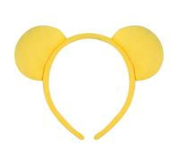 Ling & Bai Bear Ears Headband Halloween Ear Hair Band Cute Bear Costume Hair Accessories for Cosplay Carnival Party (Yellow)
